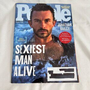 People Magazine November 2023 Jonathan Bailey Sexiest Man Alive 40th Anniversary